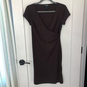 BCBG Midi Faux Wrap Dress Like New